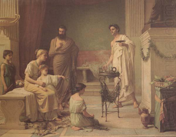 Sick Child brought into the Temple of Aesculapius (mk41), John William Waterhouse